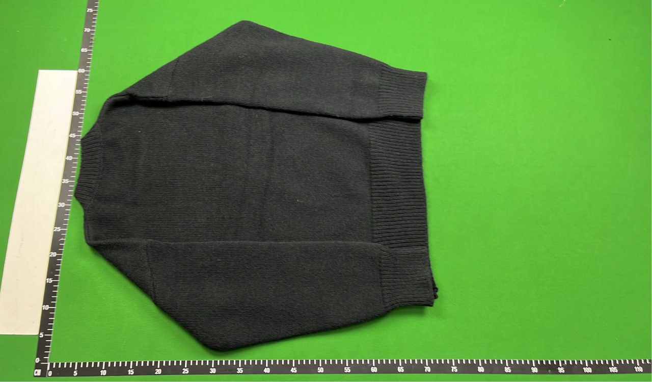 Saint Laurent Men's Black Sweater with Logo Embroidery  -2