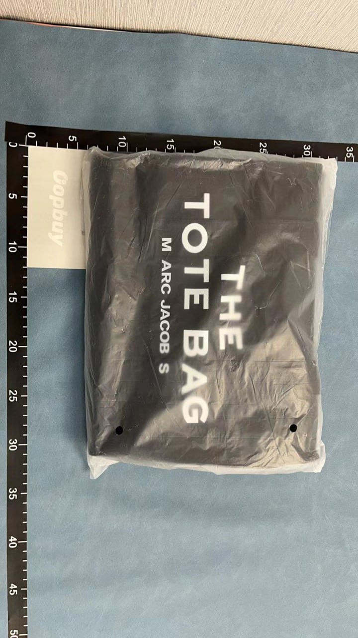 THE MARC JACOBS Tote Bag - Black Canvas Handbag with Adjustable Strap -4