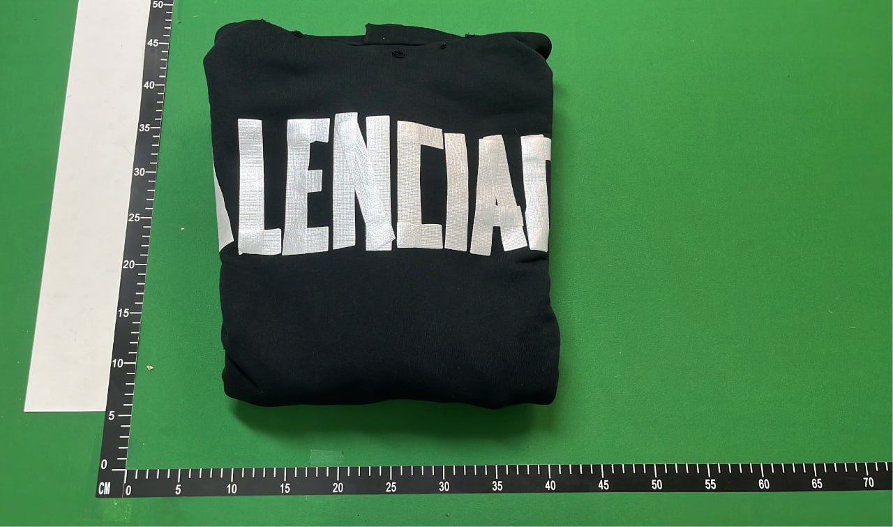 Balenciaga Black Hoodie with Logo Print - Fashion Streetwear -2