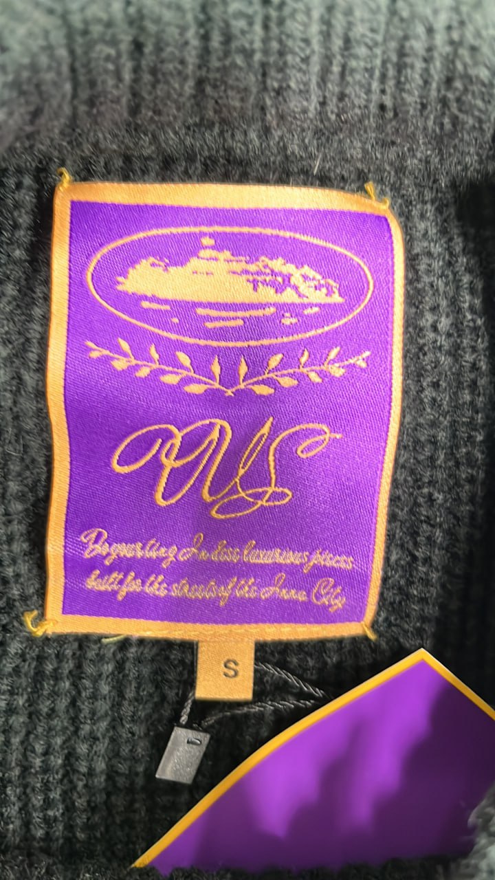 Vetements Black Ribbed Sweater with Graphic Logo  -4