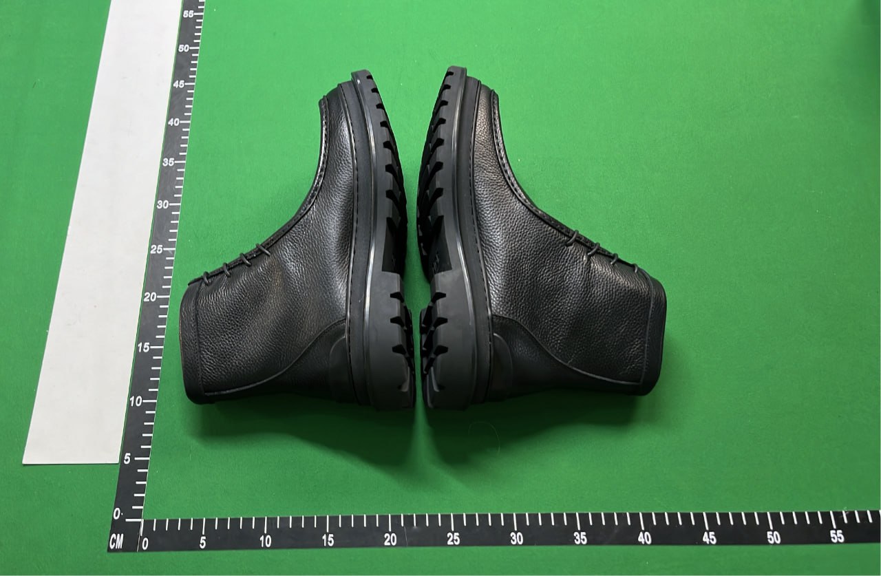 Dior Men's Brown Leather High-Top Sneakers with Monogram Pattern  -3