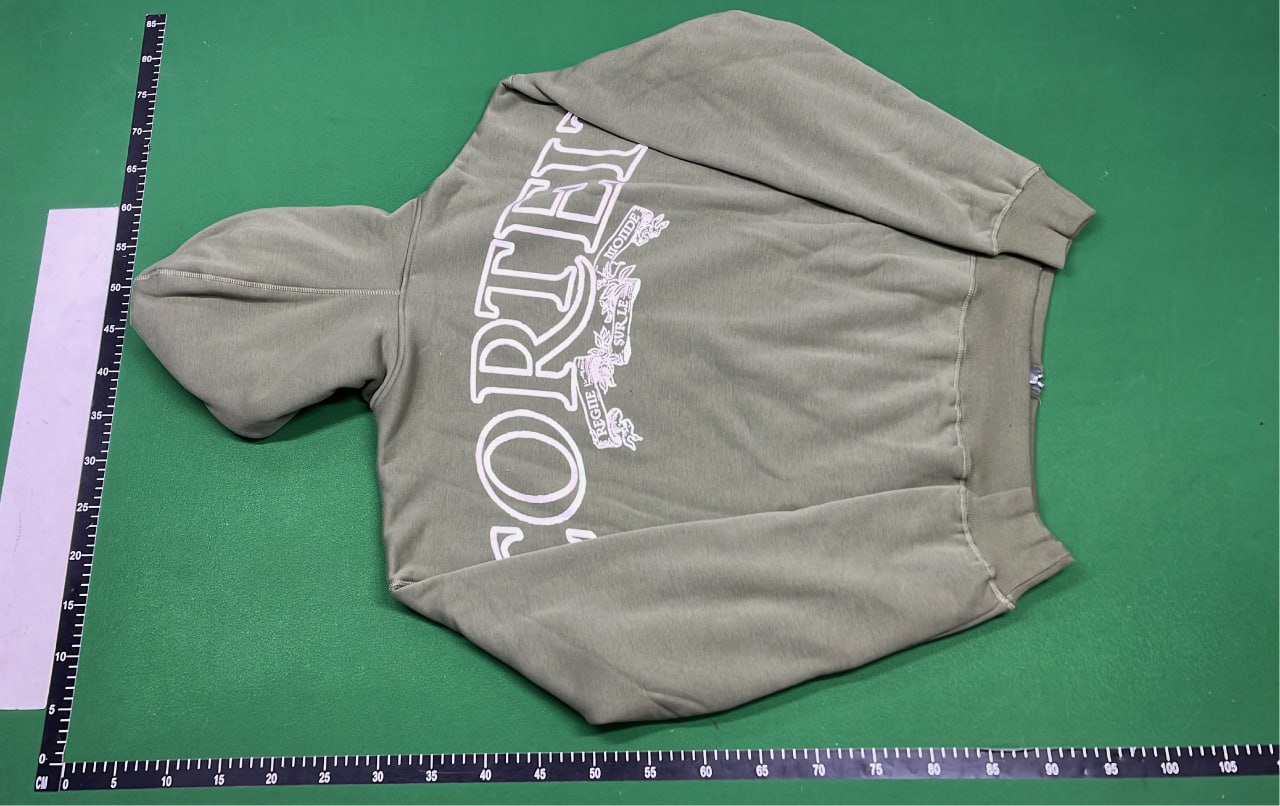 GreenTide Olive Green Hooded Sweatshirt with Embroidered Logo  #GreenTide #Hoodies   -2