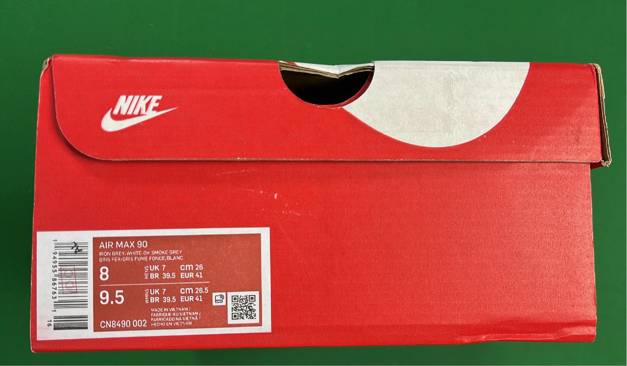  Nike Air Max 90 Essential Grey Red Men's Running Shoes #Nike #Shoes   -2