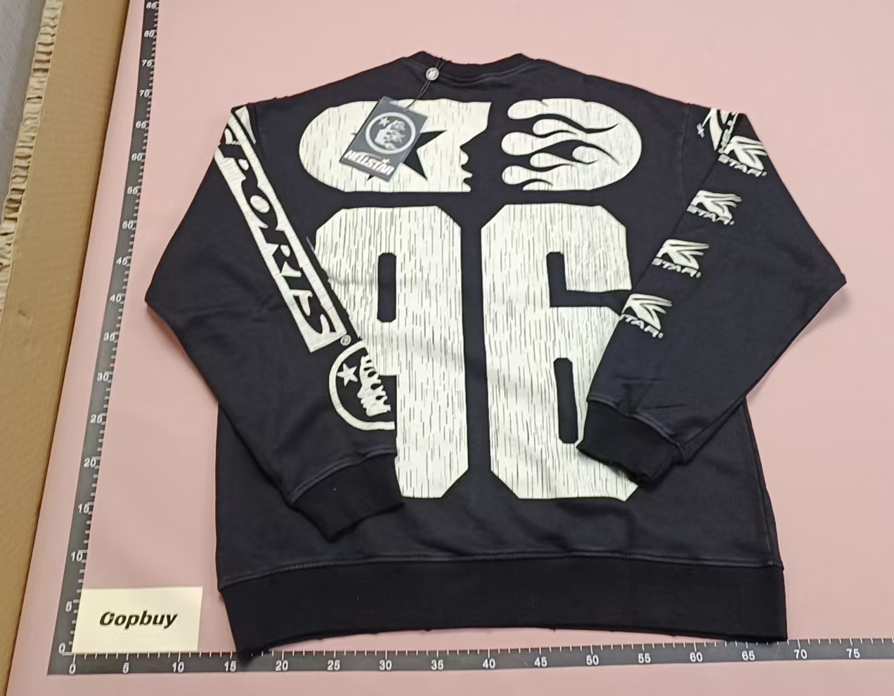 Hellstar Sports Graphic Sweatshirt - Black Crewneck Pullover #Hellstar #Sweaters   -4