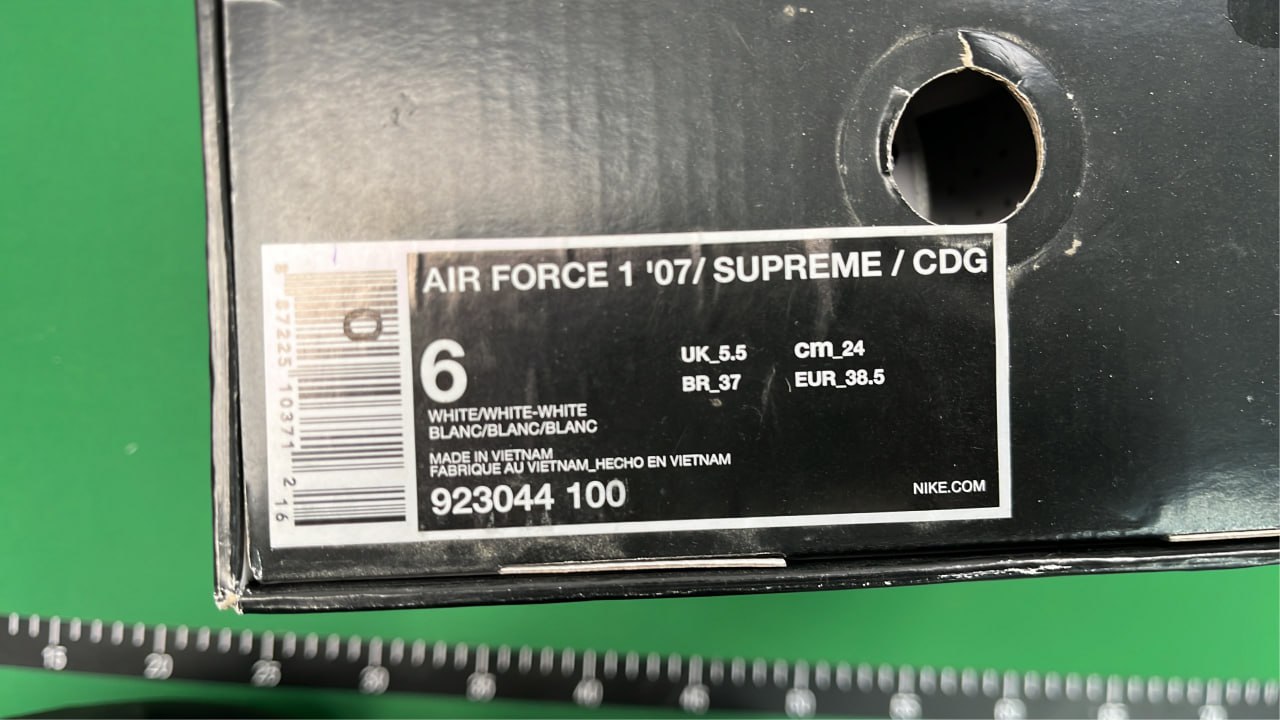 Supreme x Comme des Garçons SHIRT Air Force 1 Low Sneakers  ( #Supreme #Shoes   -4