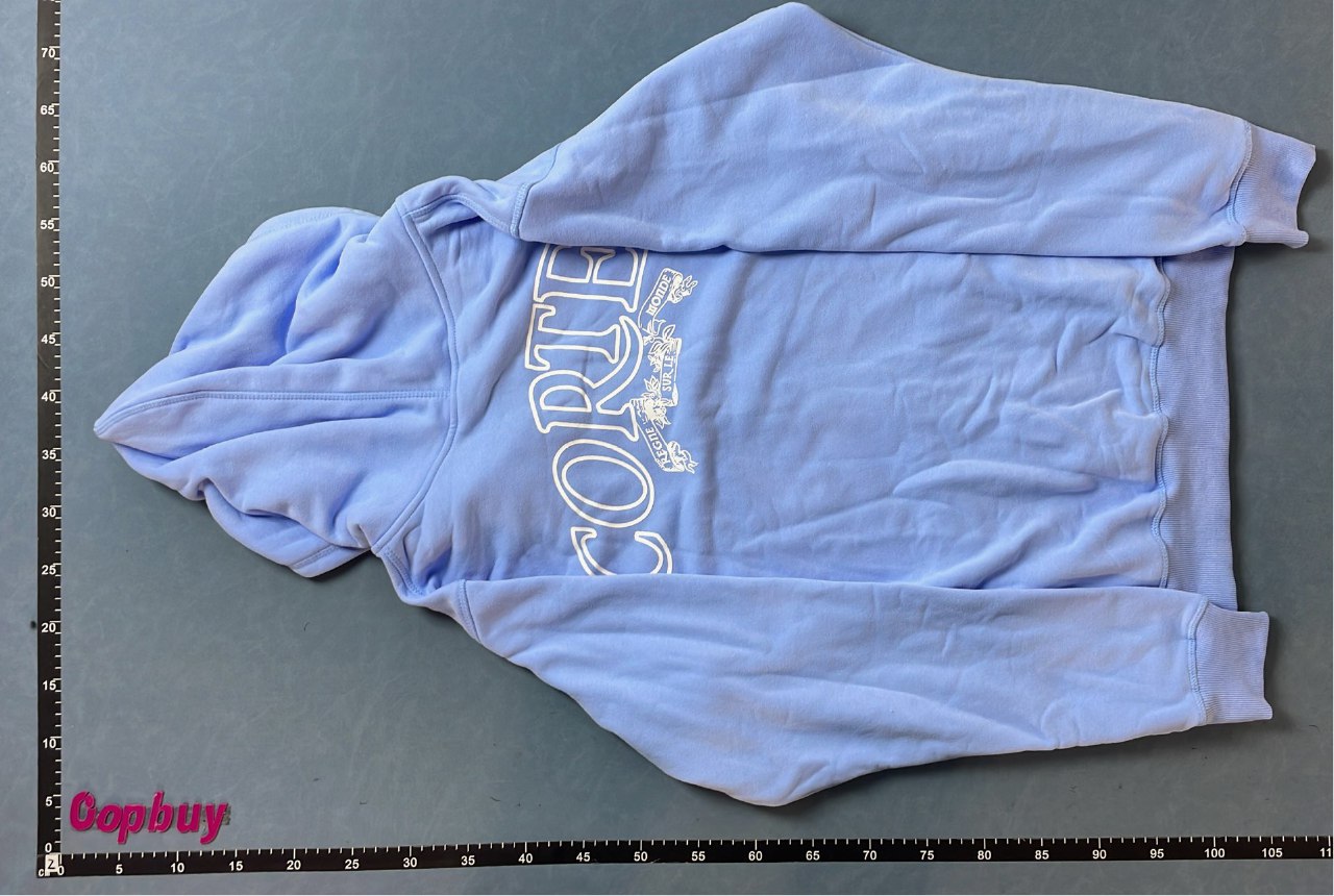 Corteiz Hoodie - Grey and Blue Half-Zip Sweatshirt with Embroidered Logo  #Corteiz #Hoodies   -2