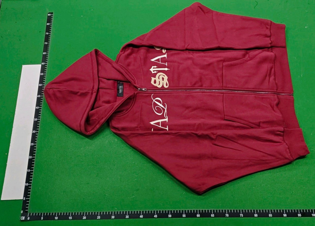 Burgundy Zip-Up Hoodie and Jogger Pants Set for Men  #Burgundy #Sets   -4