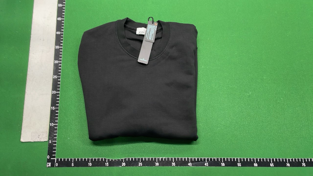  Stone Island Black Cotton Sweatshirt with Patch Logo  #StoneIsland #Sweaters   -5