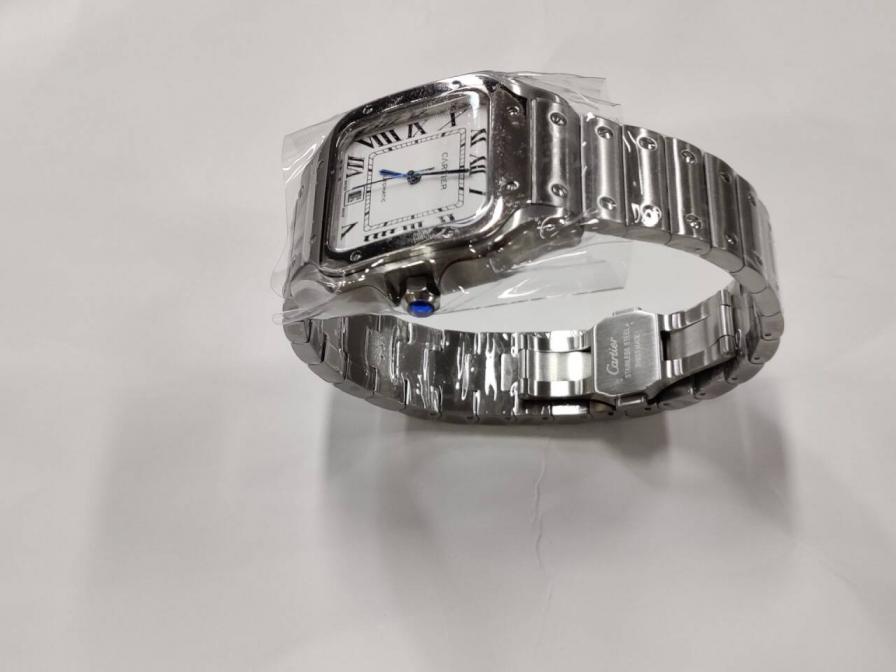 Cartier Santos Automatic Stainless Steel Watch for Men  #Cartier #Watch   -3