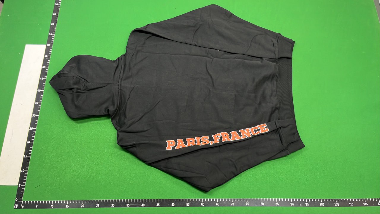   Balenciaga Men's Black Hoodie with Logo Print  #Balenciaga #Hoodies   -3