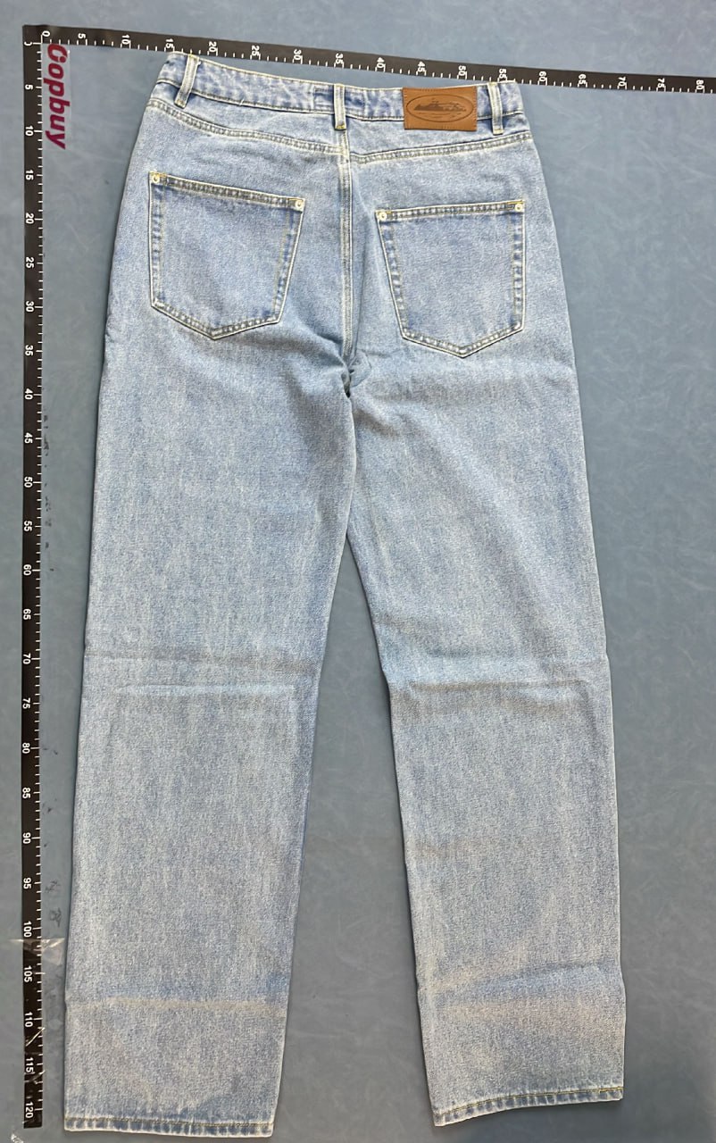 Light Blue High-Waist Straight Jeans for Women #Light #Pants   -4